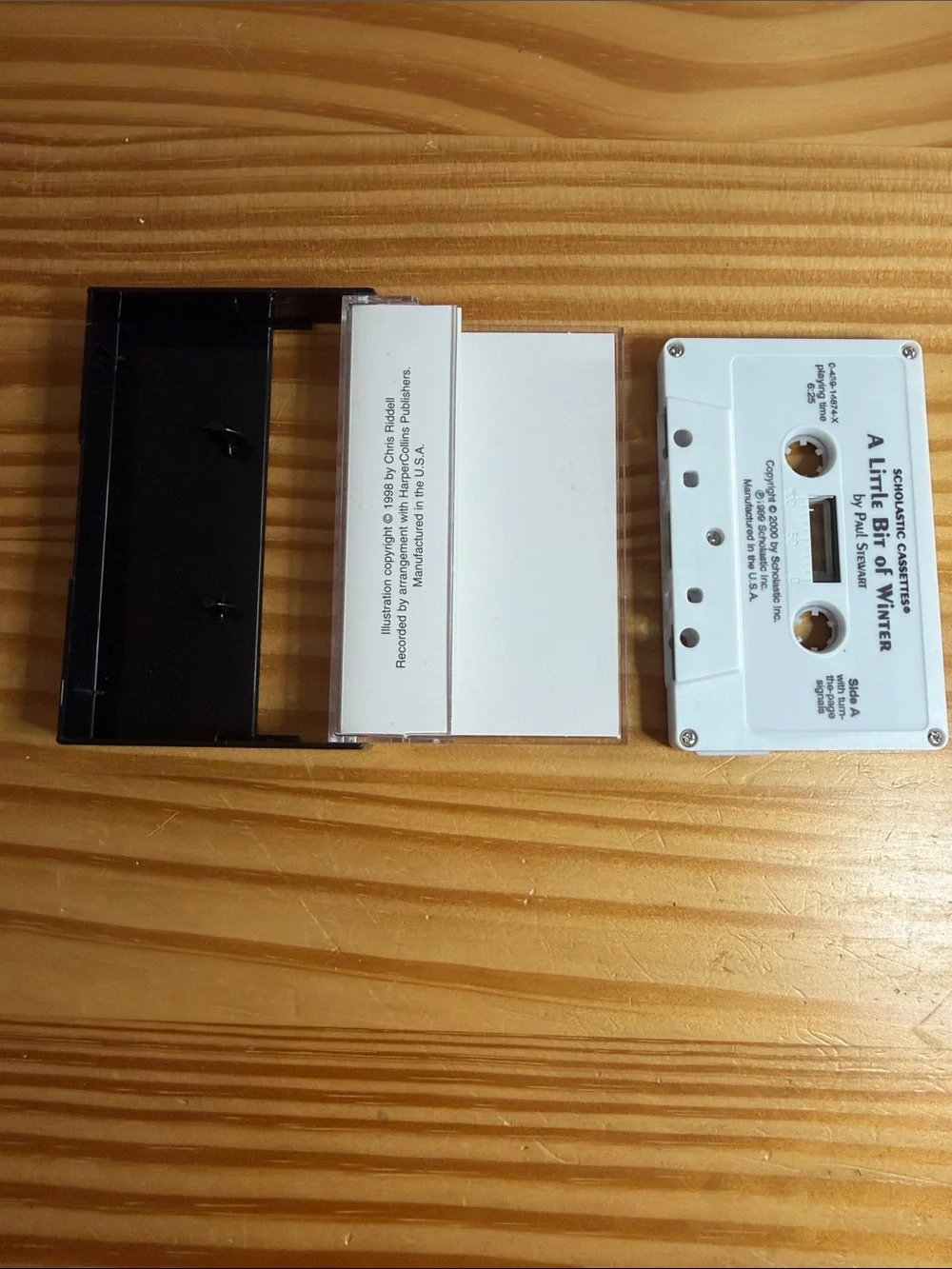 Vintage A Little Bit of Winter Book & Cassette Tape Set Scholastic Read Along